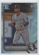 2022 Bowman Draft Chrome Sky Blue Refractor Jordan Sprinkle #BDC-183 4pn