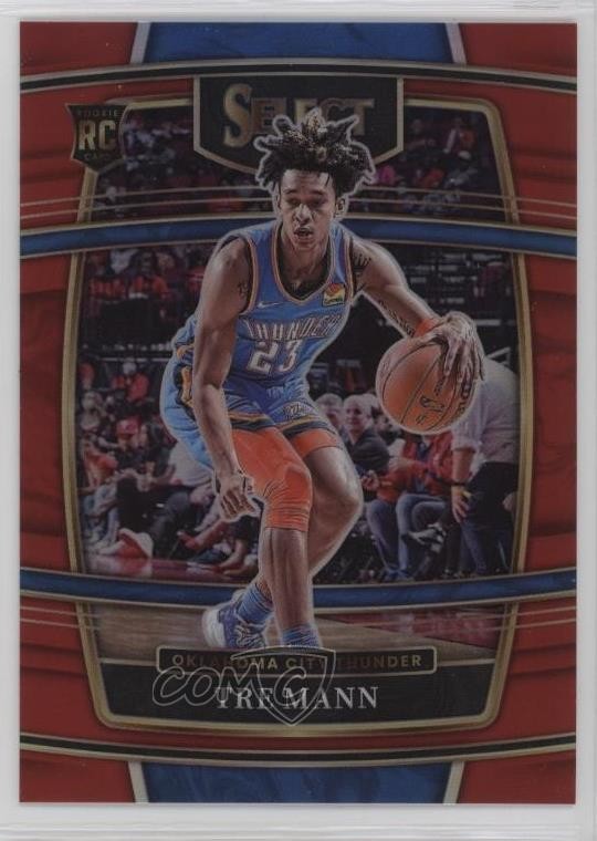 2021-22 Panini Select Concourse Red Prizm /199 Tre Mann #36 Rookie RC