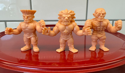Super 7 Street Fighter M.U.S.C.L.E. Figures - Guile, Blanka, & Sagat 1.75 inch