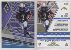 2017 Panini Phoenix Rookies Purple /149 Mike Williams #122 Rookie RC