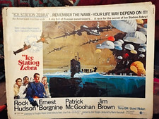Ice Station Zebra Original Movie Poster 28 x 22 in