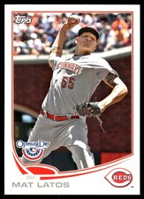 Mat Latos 2013 Topps Opening Day #10 Reds MLB READ FREE SHIPPING AutographDen