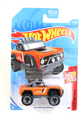Hot Wheels Then And Now Series 21 Ford Bronco and Custom Bronco Orange Lot