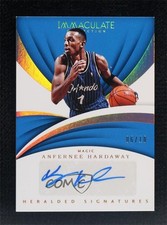 2017 Panini Immaculate Heralded Signatures Gold 6/10 Anfernee Hardaway Auto 3z3