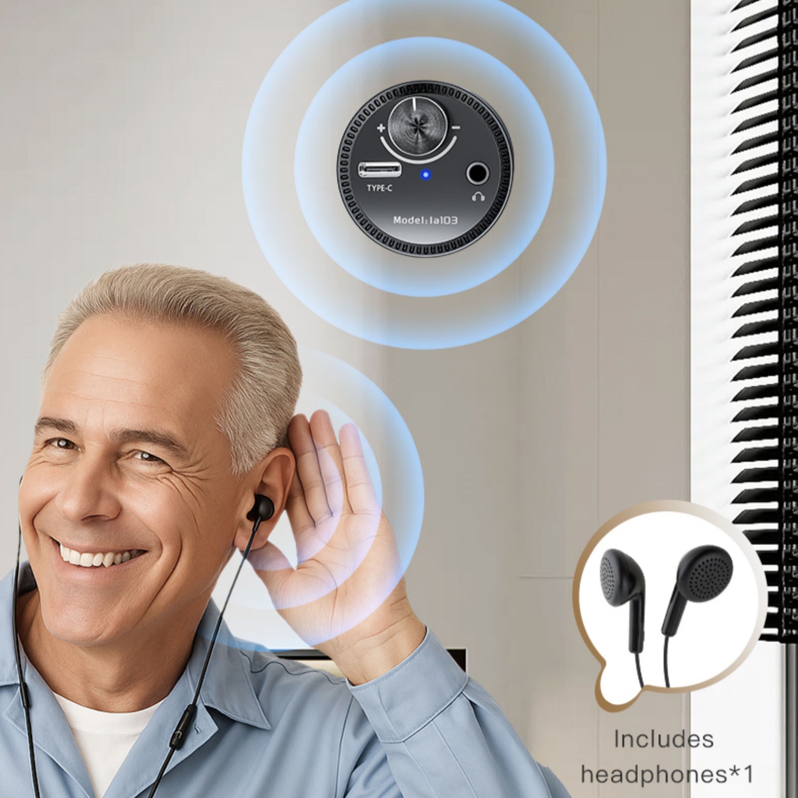 High Sensitivity Water Pipe Leak Detector 13000x Amplification for Home Use