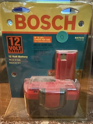 New BOSCH 12 Volt Rechargeable Nickel Cadmium Battery BAT045 For 3360 3455