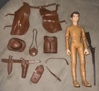 Marx Johnny West Series #1062A Jamie West Boy Action Figure w/ Accessories #139a