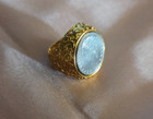 2pc Vintage Milor Italy 500 Lire Bracelet and Coin Ring Set — photo 3