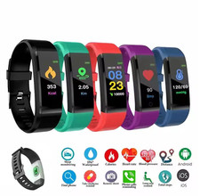 Smart Watches bracelet Heart Rate Fitness Tracker Unisex Oxygen BP Monitor