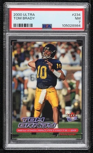 2000 Fleer Ultra Rookie Tom Brady #234 PSA 7 0c4