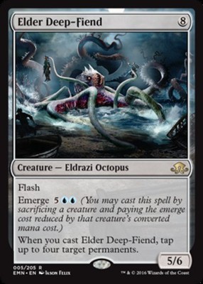 x1 Elder Deep-Fiend - Foil R MTG Eldritch Moon M/NM, English