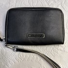 VERA BRADLEY Zip Around Continental Clutch Wallet in Black Leather Accordion  — photo 1