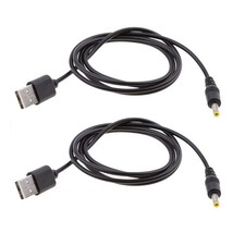 2 X USB-zu-DC-Barrel-Jack-Stromkabel, 1,7 Mm X 4,0 Mm, Ladekabel