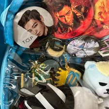 BIGBANG Transparent Bag Plush Badge Goods T.O.P V.I