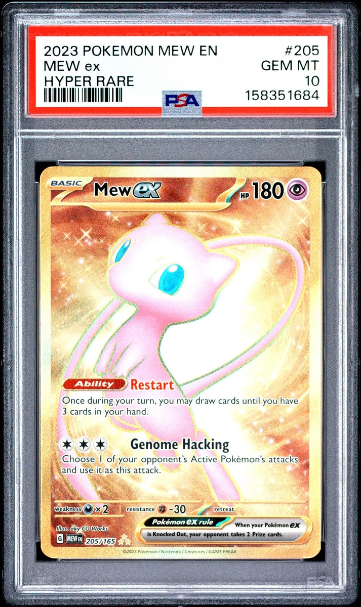 Mew Pokémon TCG Professional Sports Authenticator (PSA) Grade 10