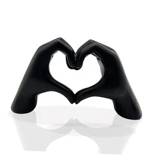 Heart Hands Sculpture Aesthetic Love Decor for Living Room Bedroom 1PC Black