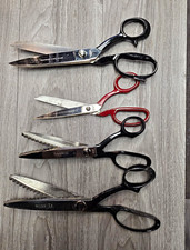 Lot Of 4 Vintage Wiss AA, Marks 409-B, 454-8, 455-10 Shears Pinking Scissors