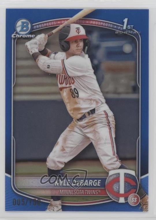 2025 Bowman Chrome Prospects Blue Refractor 5/150 Kyle DeBarge #BCP-139 4k8