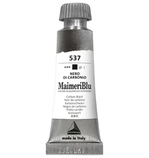 MaimeriBlu Superior Watercolor Paint 12ml-Carbon Black - 5A0029RR-1GD5V