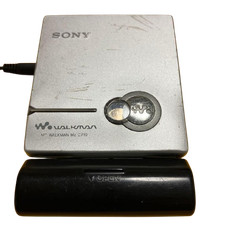 Sony MZ-E710 Portable MiniDisc MD Player Silver MDLP Tested and Working Used