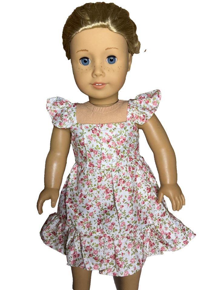 Floral Summer Breeze Dress Fits 18" American Girl Doll Clothing | eBay