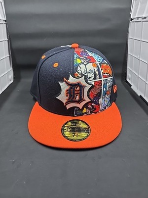 Detroit Tigers NE 59Fifty Comic Book Legends Fitted Hat Cap Men's Size 7 3/8