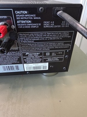 Pioneer VSX 819H 5.1 Channel 110 Watt Receiver for sale online | eBay