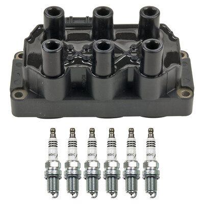 Bosch Ignition Coil NGK 6 Iridium IX Spark Plug Kit For 900 9000 A6 325i V6 L6