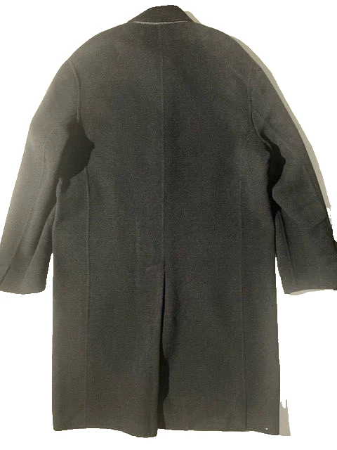 New MALO Mens Grey Double Faced Cashmere Wool Coat sz 42 US 52 It Handmade Italy - Image 3 of 4