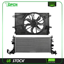 Aluminum Radiator and Cooling Fan Assembly For 2017 2018 2019 Chevrolet Cruze