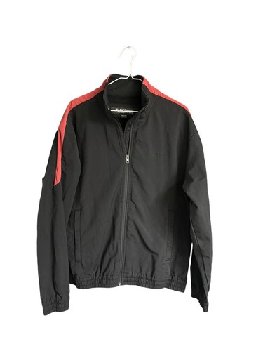 Zanerobe Men's Full Zip Bomber Jacket Black M Pockets