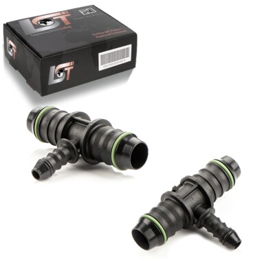 2x Bewässerungssystem T-Stück Schlauchverbinder Reduzierstück Ø 6 mm - Ø 14 mm