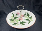 Vintage Stangl Tidbit Handled Serving Dish THISTLE Pattern hallmarked 10”