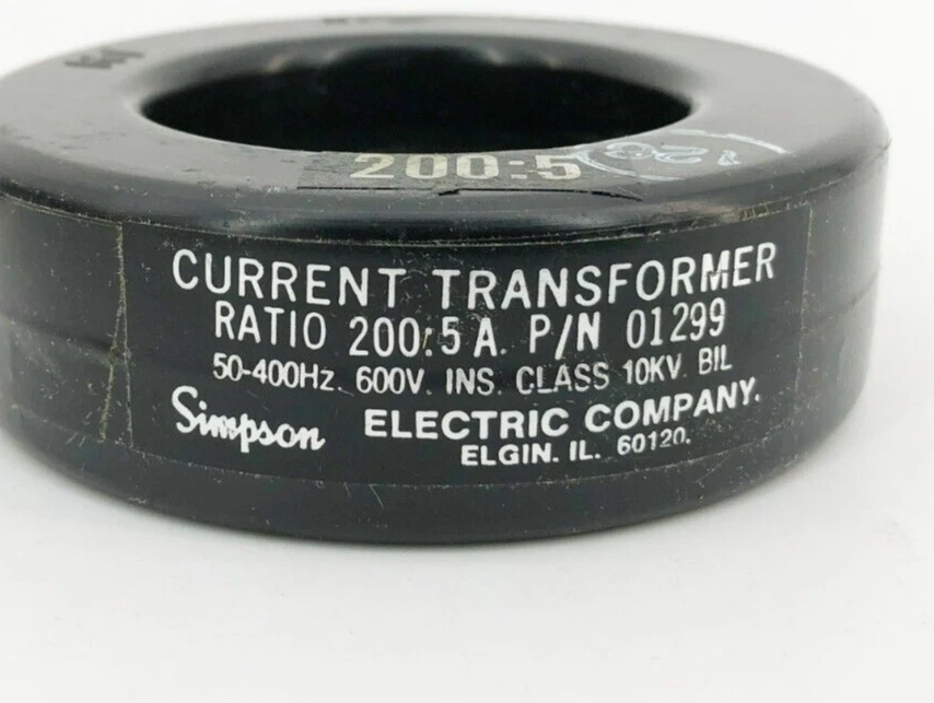 New Simpson 01299 Current Transformer Ratio 200:5A 600V - Image 3 of 4
