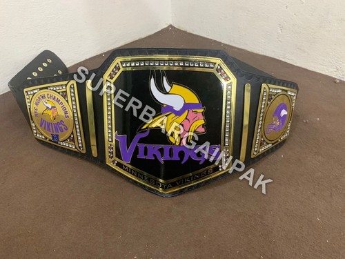 Minnesota Vikings NFL Champions Championship Belt 2mm brass - Picture 4 of 5