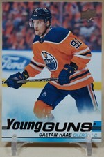 2019-20 Upper Deck Young Guns #232 Gaetan Haas - Edmonton Oilers Rookie RC