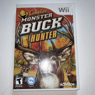 Cabela's Monster Buck Hunter (Nintendo Wii, 2010) Complete with Manual