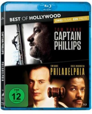 CAPTAIN PHILLIPS/PHILADELPHIA - 2-DISC BLU-RAY - NEU + OVP - 2 FILME - TOM HANKS