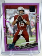 2023 Panini Clearly Donruss Clayton Tune Clearly Rated Rookie Purple 142/199 #56