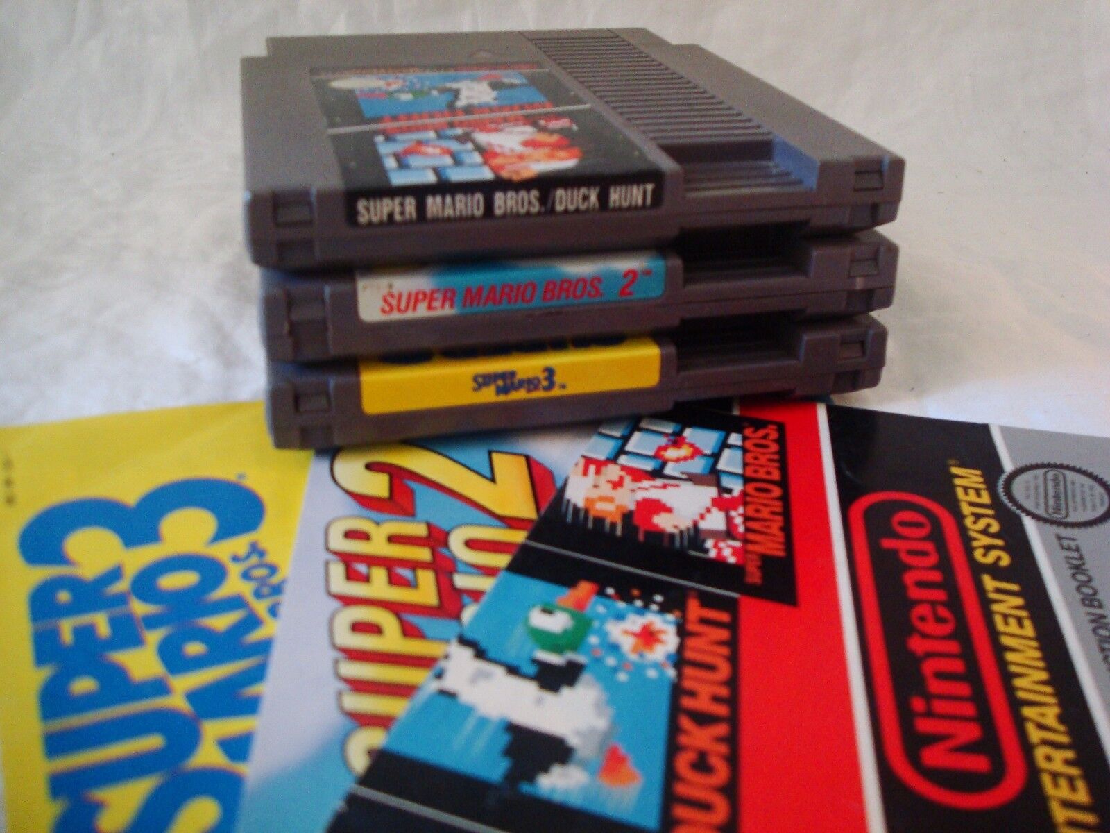 NINTENDO NES CONSOLE ORIGINAL SYSTEM GAMES SUPER MARIO 1 2 3 +YOU PICK  BUNDLE+