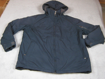 Weatherproof Jacket Mens Size XL Blue Navy Double Zip Tech