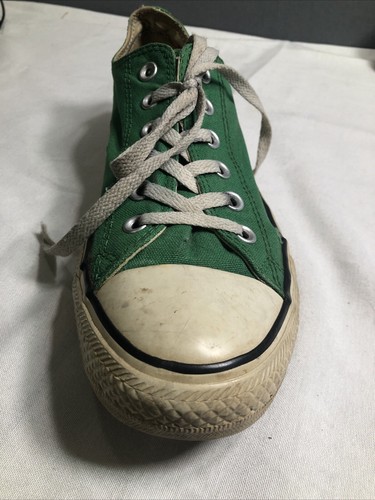 Converse Low Top All Star Green Mens Size 8 Womens 10 - Picture 11 of 13