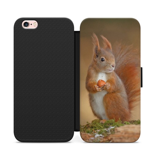 Squirrel WALLET FLIP PHONE CASE COVER for IPHONE SAMSUNG HUAWEI - Zdjęcie 2 z 6