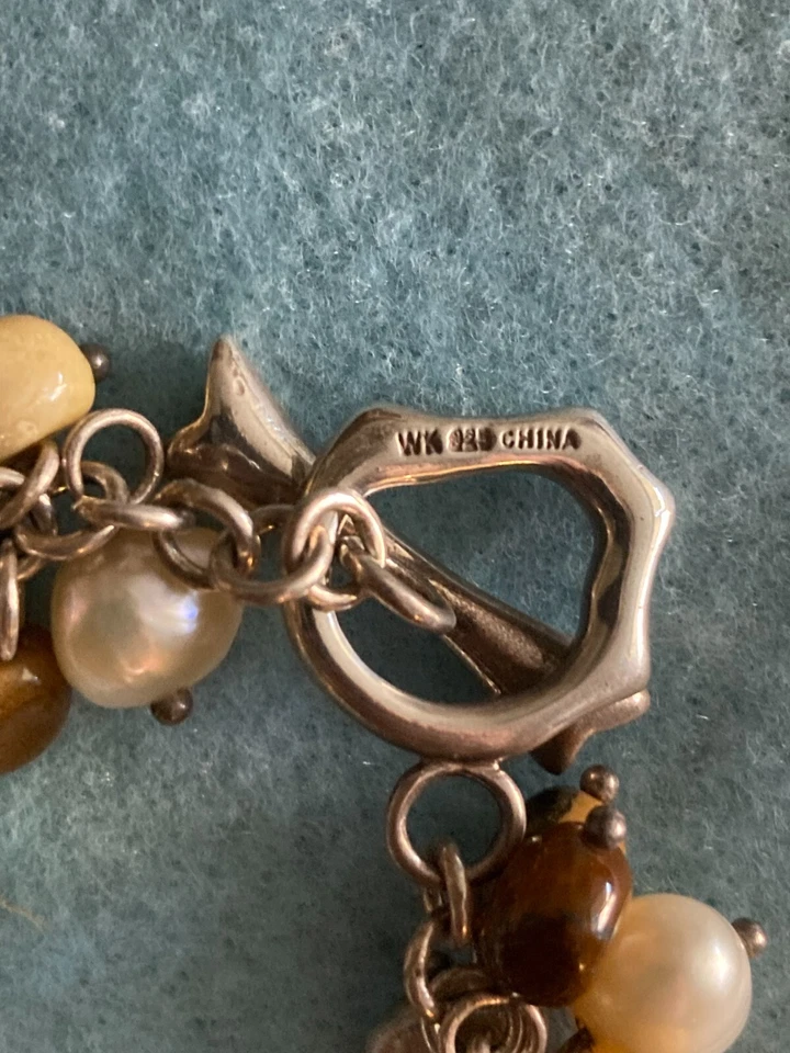 WHITNEY KELLY STERLING SILVER CHA CHA STONE PEARL BRACELET - Image 4 of 4