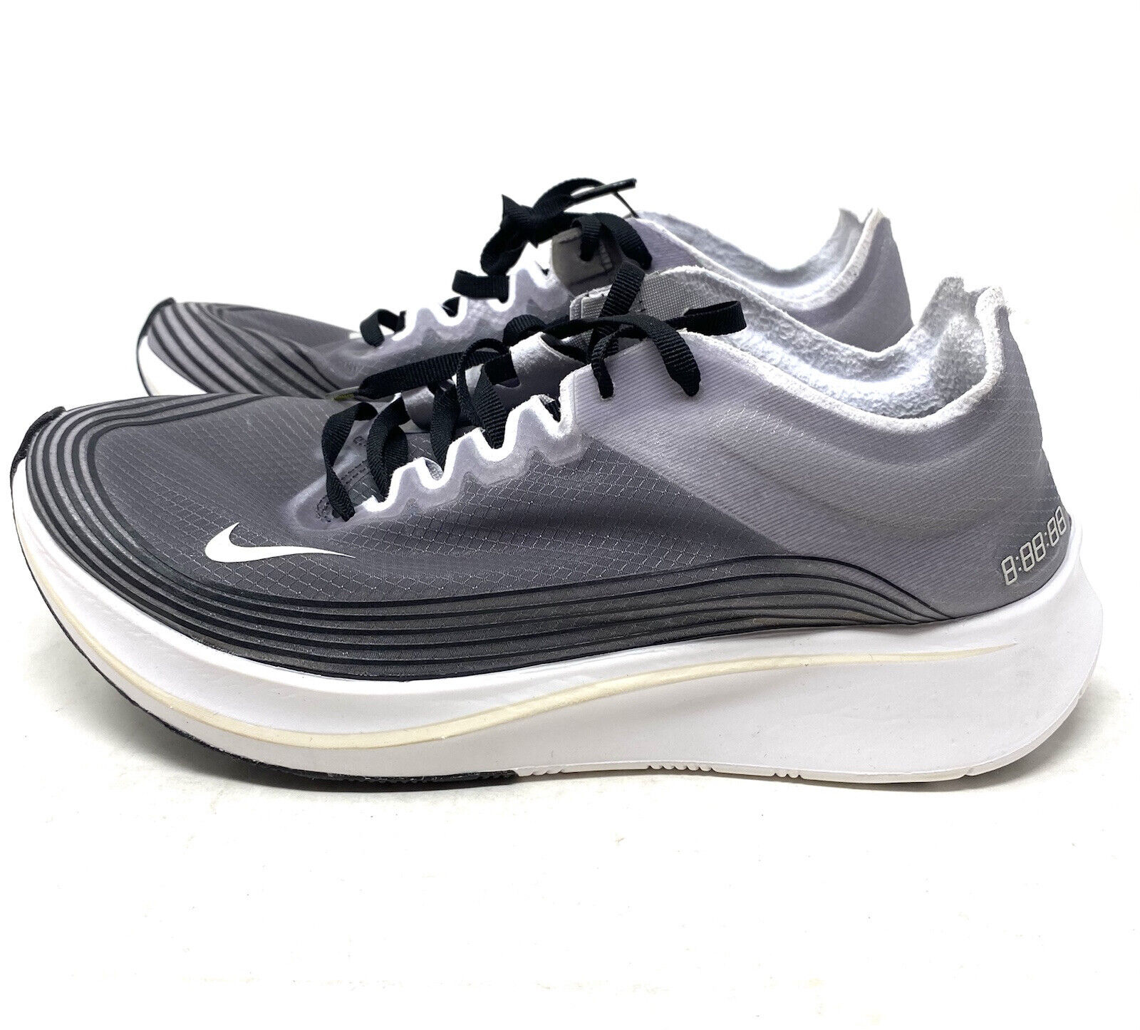 sla blad Verenigen Nike Zoom Fly SP Black Light Bone White Mens Size 8 AJ9282-001 Running Shoes  | eBay