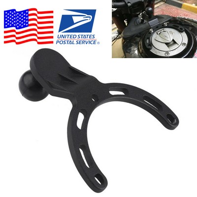 Universal Black Adjustable Motorcycle Gas Tank Mount GPS ...