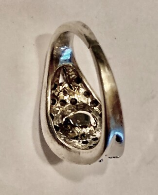 Bague Ancienne En Argent 925 Avec Perle Fantaisie - Occasion, Poinçon Visible