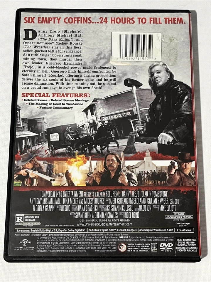 Death In Tombstone — Дэнни Трехо и Микки Рурк (DVD) - Изображение 2 из 2