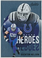 2021 Panini Absolute - Quenton Nelson - Indianapolis Colts - Unsung Heros - #UH2