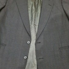 JOS A BANK Gray Blazer Jacket Men's Size 44R 100 Pure Wool READ BELOW